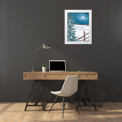 Cozy Winters White Modern Wood Framed Art Print by Redding, James