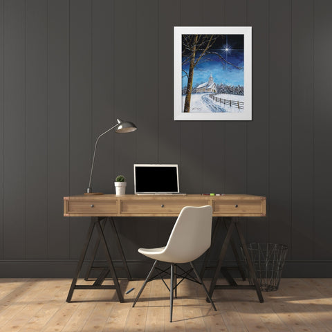Bright Star White Modern Wood Framed Art Print by Redding, James