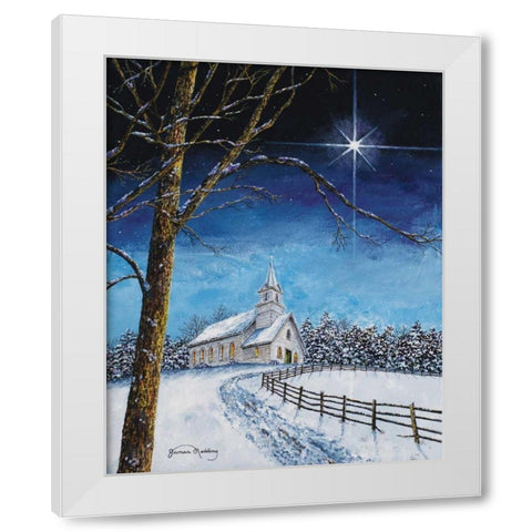 Bright Star White Modern Wood Framed Art Print by Redding, James