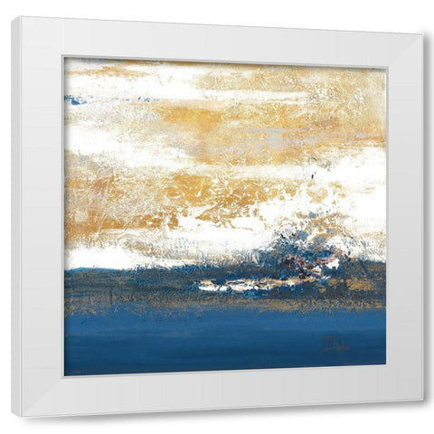 Unpredictable Sea White Modern Wood Framed Art Print by Pinto, Patricia