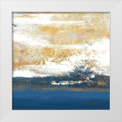 Unpredictable Sea White Modern Wood Framed Art Print by Pinto, Patricia