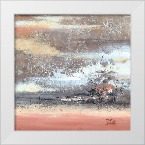 Unpredictable White Modern Wood Framed Art Print by Pinto, Patricia