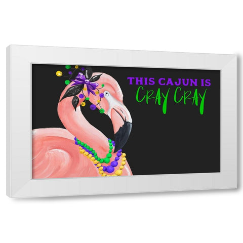 Crazy Cajun White Modern Wood Framed Art Print by Ritter, Gina