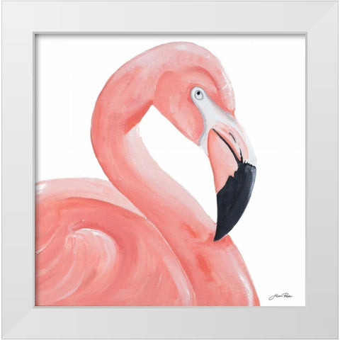 Pink Party of Four I White Modern Wood Framed Art Print by Ritter, Gina