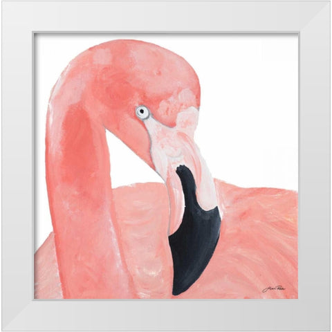 Pink Party of Four II White Modern Wood Framed Art Print by Ritter, Gina