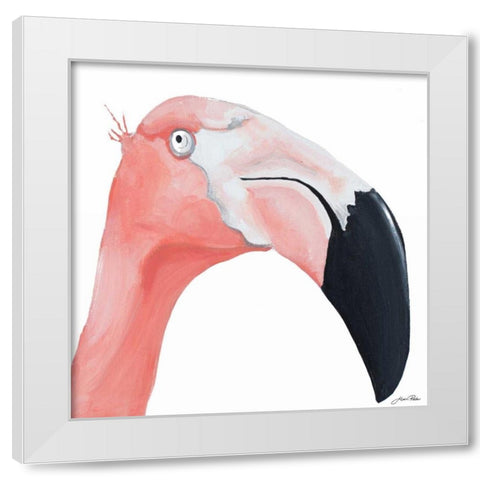 Pink Party of Four III White Modern Wood Framed Art Print by Ritter, Gina