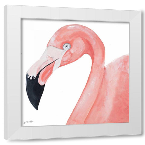 Pink Party of Four IV White Modern Wood Framed Art Print by Ritter, Gina