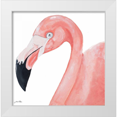 Pink Party of Four IV White Modern Wood Framed Art Print by Ritter, Gina