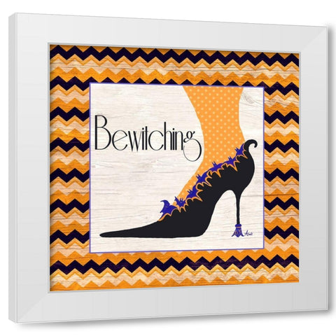 Bewitching Shoes I White Modern Wood Framed Art Print by Metz, Andi
