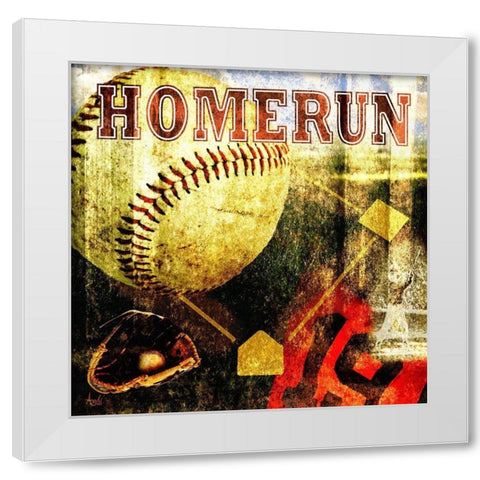 Sport Collage II White Modern Wood Framed Art Print by Metz, Andi