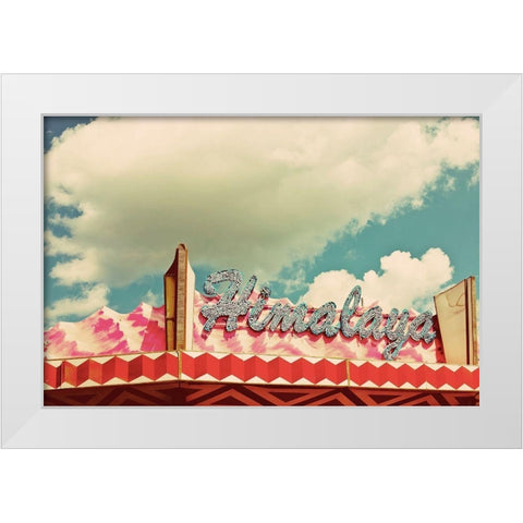 Himalaya Sign White Modern Wood Framed Art Print by Bryant, Susan