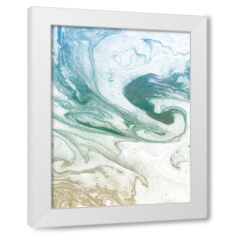 Deep Waves White Modern Wood Framed Art Print by Bryant, Susan