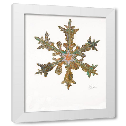 Retro Star White Modern Wood Framed Art Print by Pinto, Patricia