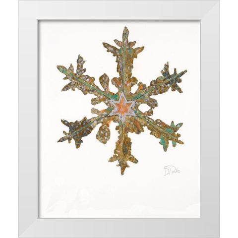 Retro Star White Modern Wood Framed Art Print by Pinto, Patricia