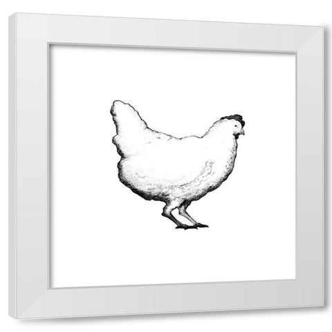 Barnyard Coop II White Modern Wood Framed Art Print by Diannart