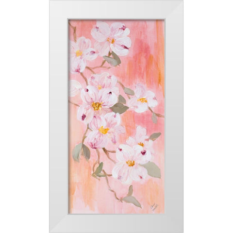 Simply Dogwood I White Modern Wood Framed Art Print by Loreth, Lanie