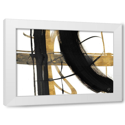Urban Vibe with Gold I White Modern Wood Framed Art Print by Loreth, Lanie