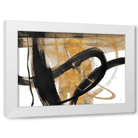 Urban Vibe With Gold II White Modern Wood Framed Art Print by Loreth, Lanie