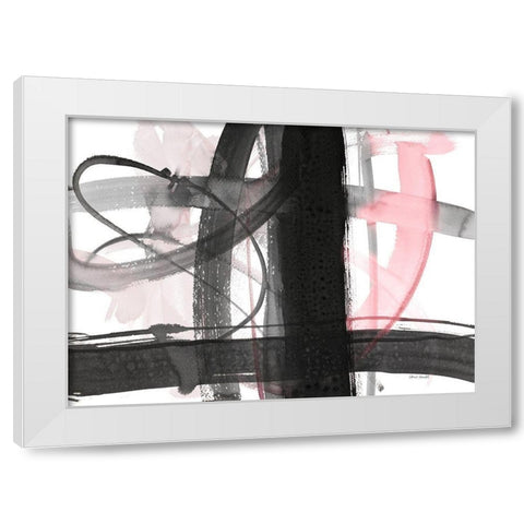Urban Vibe With Pink White Modern Wood Framed Art Print by Loreth, Lanie