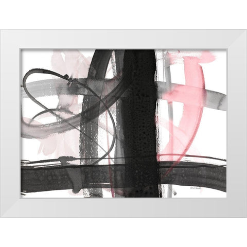 Urban Vibe With Pink White Modern Wood Framed Art Print by Loreth, Lanie