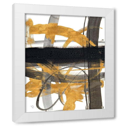 Urban Vibe With Gold III White Modern Wood Framed Art Print by Loreth, Lanie