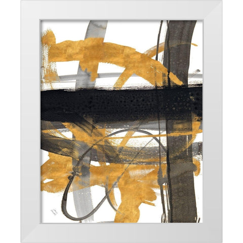 Urban Vibe With Gold III White Modern Wood Framed Art Print by Loreth, Lanie