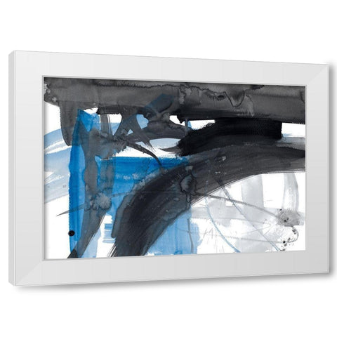 Urban Vibe With Blue III White Modern Wood Framed Art Print by Loreth, Lanie