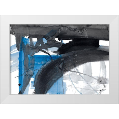 Urban Vibe With Blue III White Modern Wood Framed Art Print by Loreth, Lanie