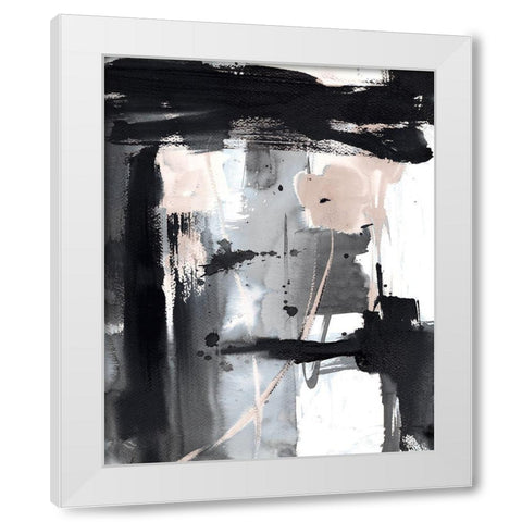 Urban Vibe With Blush III White Modern Wood Framed Art Print by Loreth, Lanie