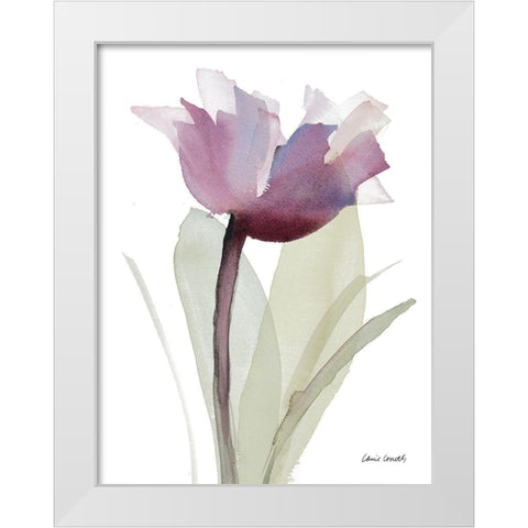 Single Whisper White Modern Wood Framed Art Print by Loreth, Lanie