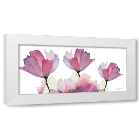 Whisper Tops Panel White Modern Wood Framed Art Print by Loreth, Lanie