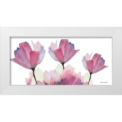 Whisper Tops Panel White Modern Wood Framed Art Print by Loreth, Lanie