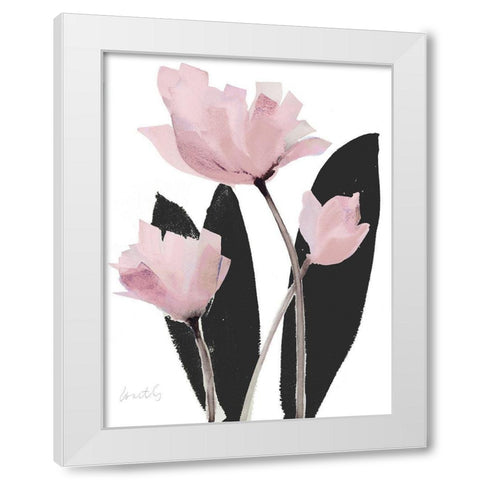 Triple Grey Whisper White Modern Wood Framed Art Print by Loreth, Lanie