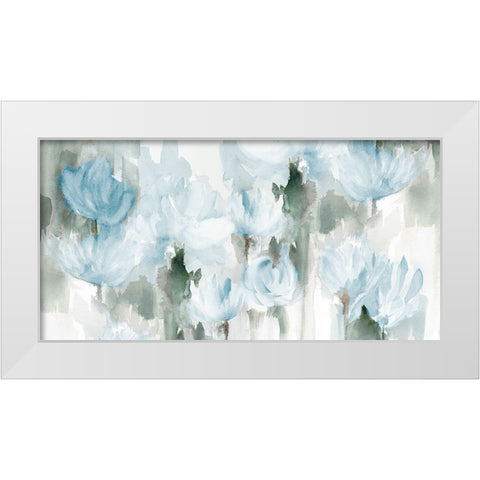 Gardening in the Rain Panel White Modern Wood Framed Art Print by Loreth, Lanie