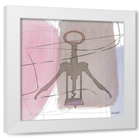 Bottle Opener I White Modern Wood Framed Art Print by Loreth, Lanie