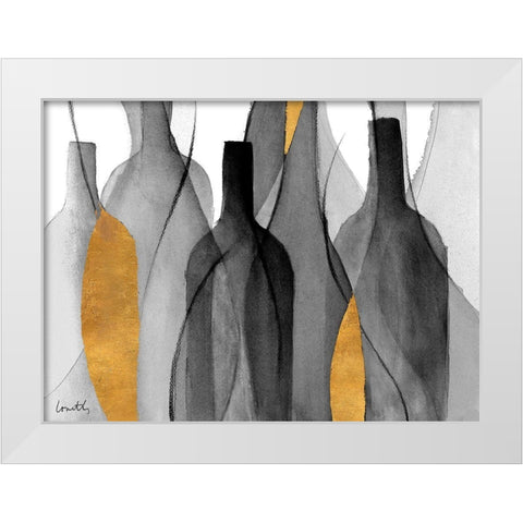 Midnight Crowd II White Modern Wood Framed Art Print by Loreth, Lanie