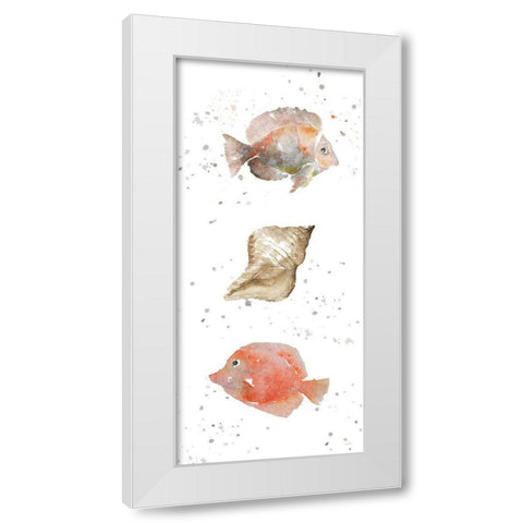 Coastal Medley I White Modern Wood Framed Art Print by Loreth, Lanie