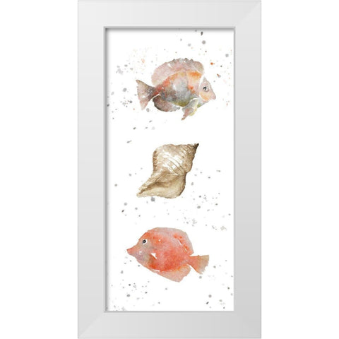 Coastal Medley I White Modern Wood Framed Art Print by Loreth, Lanie