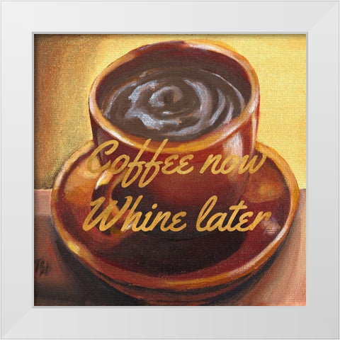 Awaken Aroma II White Modern Wood Framed Art Print by Hakimipour, Tiffany
