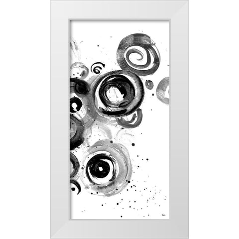 BW Circulation II White Modern Wood Framed Art Print by Pinto, Patricia