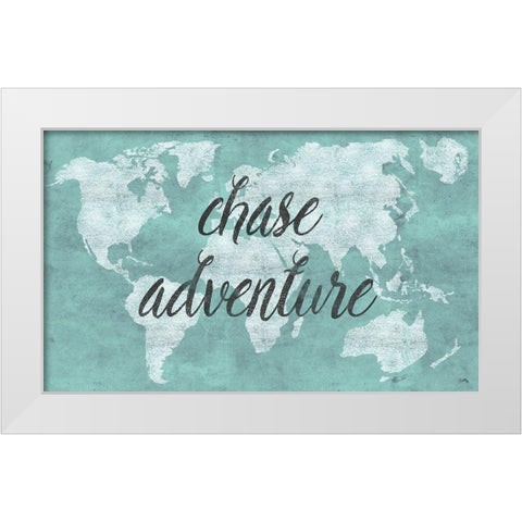 Chase Adventure White Modern Wood Framed Art Print by Medley, Elizabeth