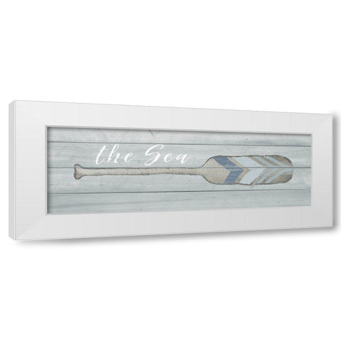 The Sea White Modern Wood Framed Art Print by Metz, Andi