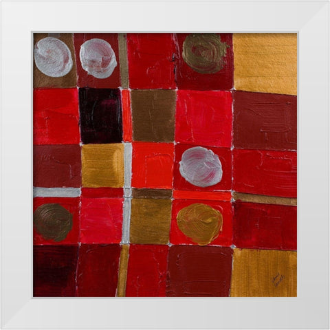 Wine and Rouges I White Modern Wood Framed Art Print by Loreth, Lanie