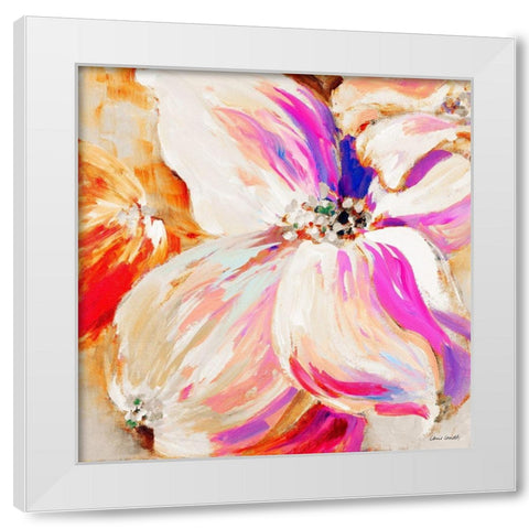Flower Pop Song II White Modern Wood Framed Art Print by Loreth, Lanie