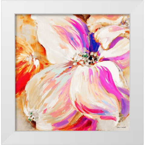 Flower Pop Song II White Modern Wood Framed Art Print by Loreth, Lanie