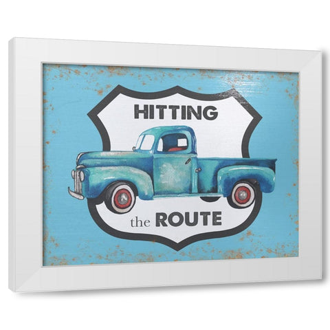 Hitting the Route White Modern Wood Framed Art Print by Medley, Elizabeth