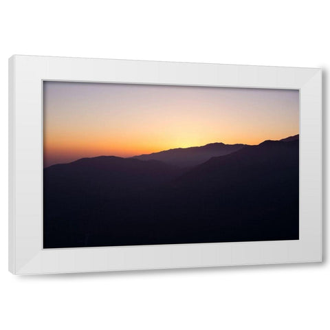 Dusk White Modern Wood Framed Art Print by Stewart, Wil