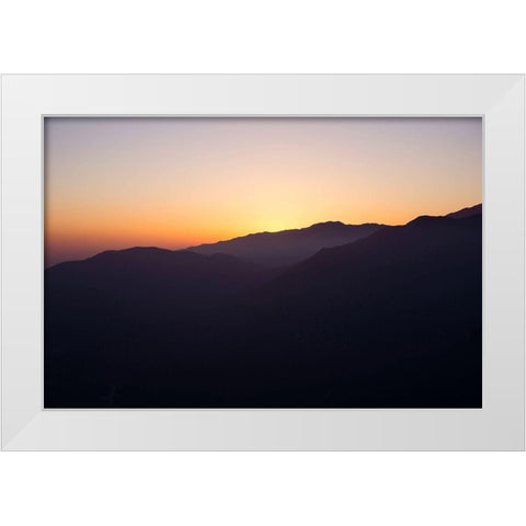 Dusk White Modern Wood Framed Art Print by Stewart, Wil