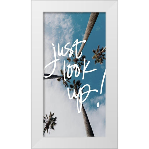 Just Look Up Panel White Modern Wood Framed Art Print by Stewart, Wil