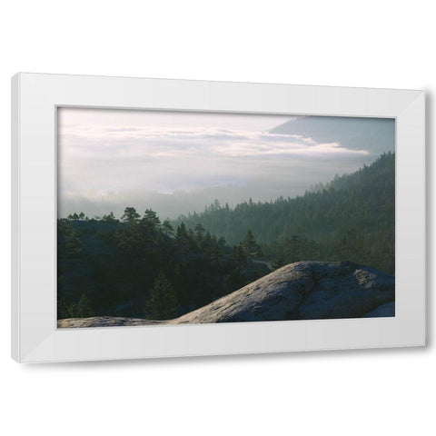 Peace and Tranquility White Modern Wood Framed Art Print by Stewart, Wil